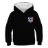 Stitch hoodie - zwart met kleine opdruk